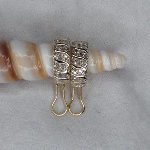 JTV Diamond Hoop Earrings